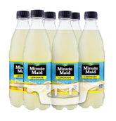 Minute Maid Lemonade bottle with real lemons for a refreshing on-the-go sip.