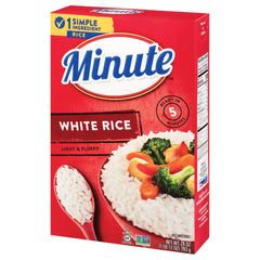 Minute White Rice box front for quick, everyday meals