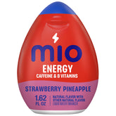 Mio Energy strawberry pineapple bottle for portable flavor and caffeine on the go.