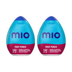 Mio Fruit Punch bottle on the go for quick flavor boost.