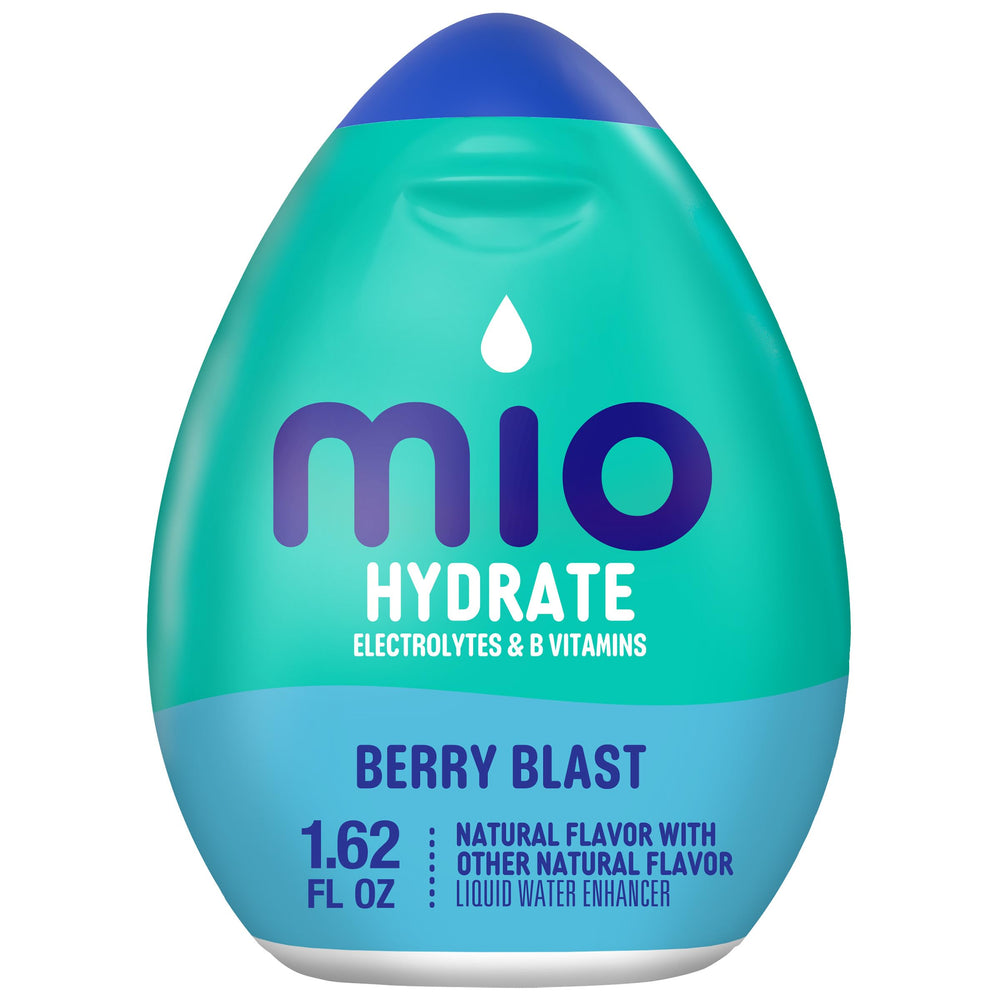 Mio Hydrate Berry Blast bottle flavor on the go