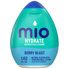 Mio Hydrate Berry Blast bottle flavor on the go