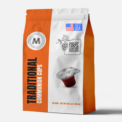 The Miracle Meal travel pack with 25 cups for on-the-go communion.