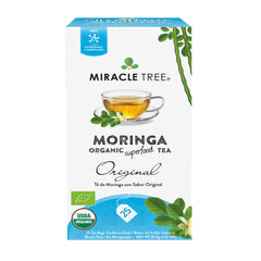 Miracle Tree Moringa Tea bags individually wrapped — convenient, travel-friendly premium tea.