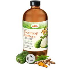 Mira's Harvest Soursop Bitters bottle front for daily gut support