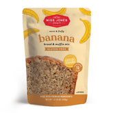 Miss Jones Baking gluten-free banana bread mix pack ready for quick gluten-free baking