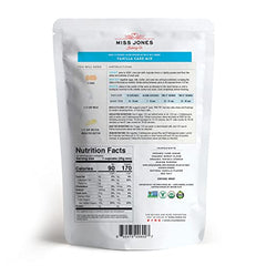 Miss Jones Baking fluffy yellow cake mix close-up capturing moist texture and vanilla aroma