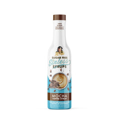 Miss Mary's Sinless Mocha Syrup bottle ready for a sugar-free coffee boost.