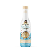 Miss Mary's Sinless Syrup toasted marshmallow packaging showing sugar-free label.