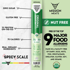 Mission Meats individually wrapped sticks for easy lunchbox packing.