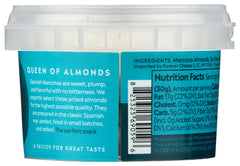 Mitica Marcona almonds on a cheese board for gourmet entertaining.