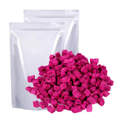 Mkostlich freeze-dried dragon fruit cubes pack for convenient snacking