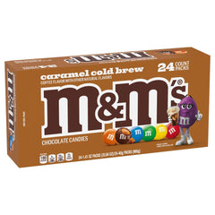 M&M'S Caramel Cold Brew bulk box on display for sharing