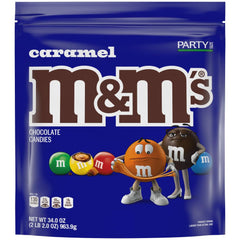 M&M'S bulk bag keeps freshness with a resealable closure for easy access