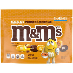 M&M'S Honey Roasted Peanut Milk Chocolate pack ready for sharing and on-the-go snacking.
