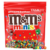 M&M'S Minis Peanut Butter Milk Chocolate bag for bulk sharing and easy reseal