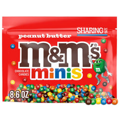 M&M'S MINIS Peanut Butter Chocolate bag for sharing at gatherings.