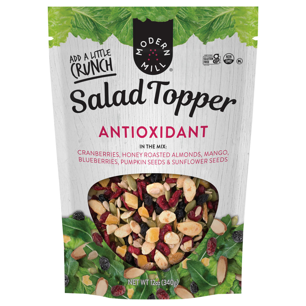 Modern Mill Antioxidant Salad Topper with almonds, cranberries and blueberries for crunch on salads