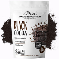 MODERN MOUNTAIN Black Cocoa Powder 1lb pack emphasizes rich color for bold bakes