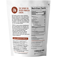MODERN MOUNTAIN Cocoa Powder Dutch process pour showing smooth chocolate notes.