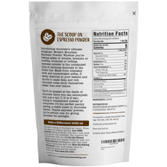 Modern Mountain Espresso Powder jar dissolve demonstrates seamless batter blending.