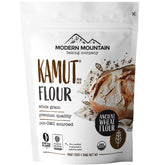 Modern Mountain Kamut Flour 3lb bag ready for wholesome whole grain baking.