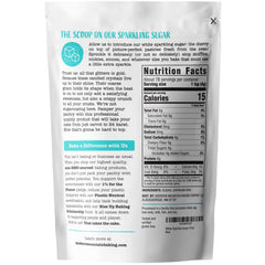 MODERN MOUNTAIN White sparkling sugar crystals topper for finishing touches