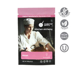 Pure Isomalt 1:1 sugar substitute in a kitchen scene for clear, shiny candies.