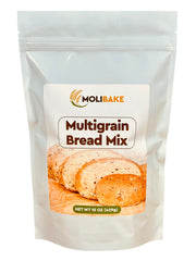 Molibake Multigrain Bread Mix packaging for easy home baking.