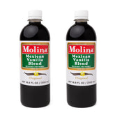 Molina Vanilla bottle front view, pure Mexican vanilla for rich baking flavor.