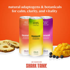 Moment Adaptogen Drink closeup with ginger and rooibos notes for natural flavor