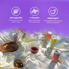 Moment ingredients label highlights zero added sugar and no caffeine.