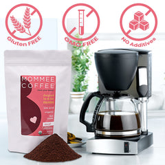 Mommee Coffee butter caramel aroma inviting a rich tasting experience