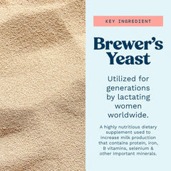 Pouring Mommy Knows Best brewer's yeast powder into a smoothie for energy
