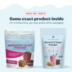 Brewer's Yeast Powder scoop demonstrates convenient measuring for daily use