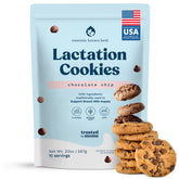 Mommy Knows Best lactation cookies chocolate chip packaging shows a convenient, tasty snack.