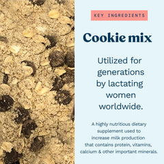 Lactation cookies mix in oven ready to bake by Mommy Knows Best