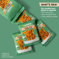 Cooking Momofuku Tingly Chili Noodles in pot releases bold aromas.