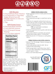 Mom's Place gluten-free biscuit mix pack for easy allergen-friendly meals.