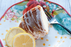 Mom's Place pound cake slice with fruit and whipped cream demonstrates easy, satisfying dessert possibilities.