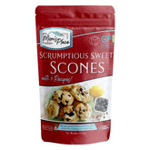 Moms Place Gluten-Free Scone Mix packaging, easy allergen-friendly baking option