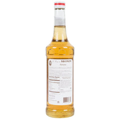 Monin Banana Syrup cocktail-mixer enhances drinks with tropical banana flavor.