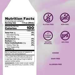 Monin Blackberry Syrup pour highlights berry aroma for refreshing sodas.