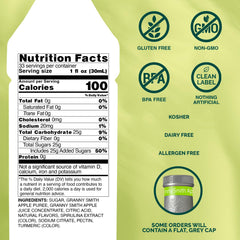 Monin Granny Smith Apple Purée jar ingredient for bright smoothies and desserts.