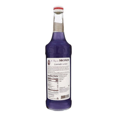 Cocktail setup featuring Monin Lavender Lemon Syrup delivers floral aroma and citrus balance