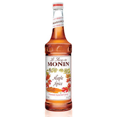 Monin Maple Spice Syrup bottle highlighting maple aroma ideal for cocktails