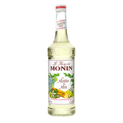 Monin Mojito Mix Syrup being poured, ideal for refreshing cocktails