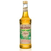 Monin Organic Agave Nectar bottle for versatile beverages.