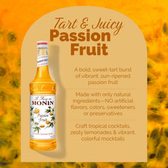 Monin Passion Fruit Syrup cocktail glass featuring tropical drink ideas and flavor balance