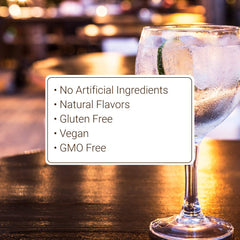 Monin Rock Melon Cantaloupe syrup with glass and citrus garnish for refreshing beverages